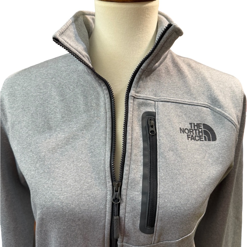 The North Face Gray 1/4 Zip Pullover Women’s Small Medium Stretch Fleece - Picture 4 of 8